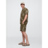 V-7IN TEXTURED EASY SHORT OLIVE FLORAL