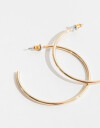 Aros Argollas Metal Argollas Bañadas En Oro - Dorado