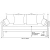 SILLON BONAIRE 3 PUESTOS - GRIS COMB 402187 (CD) Unica