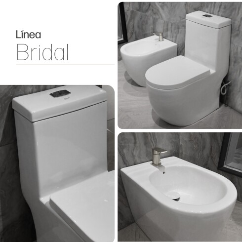 Juego Inodoro Bidet Y Tapa Bridal Aqualia 000