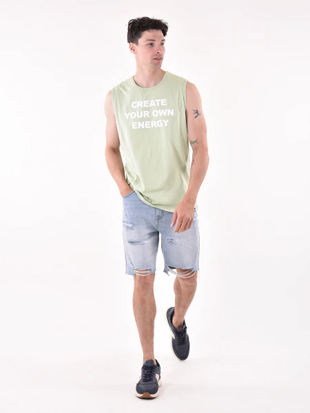 MUSCULOSA MILO VERDE CLARO