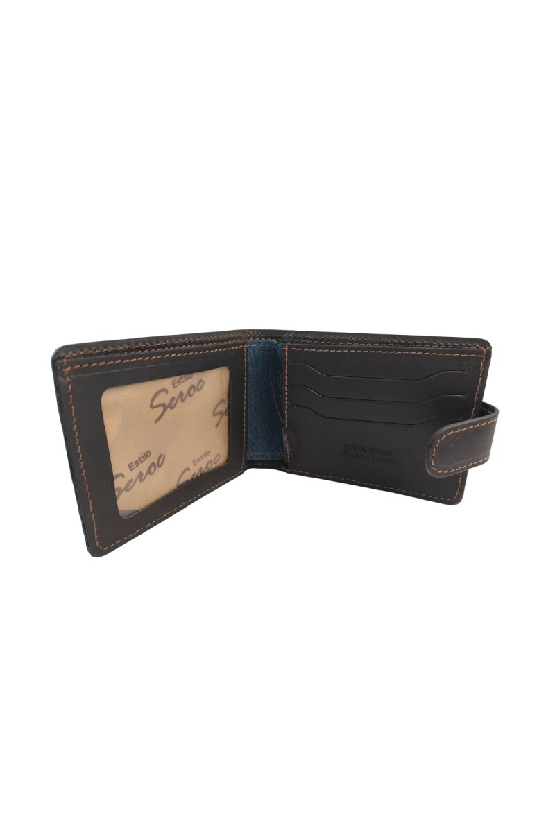 Billetera de cuero Azul