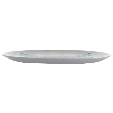 Plato de melamina oval línea cote atlantique Plato de melamina oval línea cote atlantique