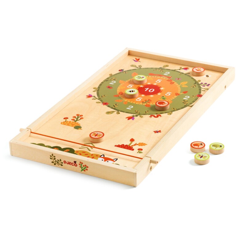 Juego de tejo y disco de madera 2 en 1 PassAnimo Djeco Juego de tejo y disco de madera 2 en 1 PassAnimo Djeco