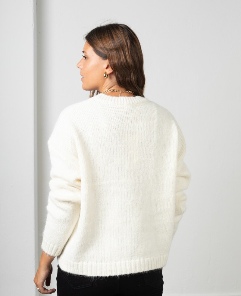 Buzo Valentina blanco