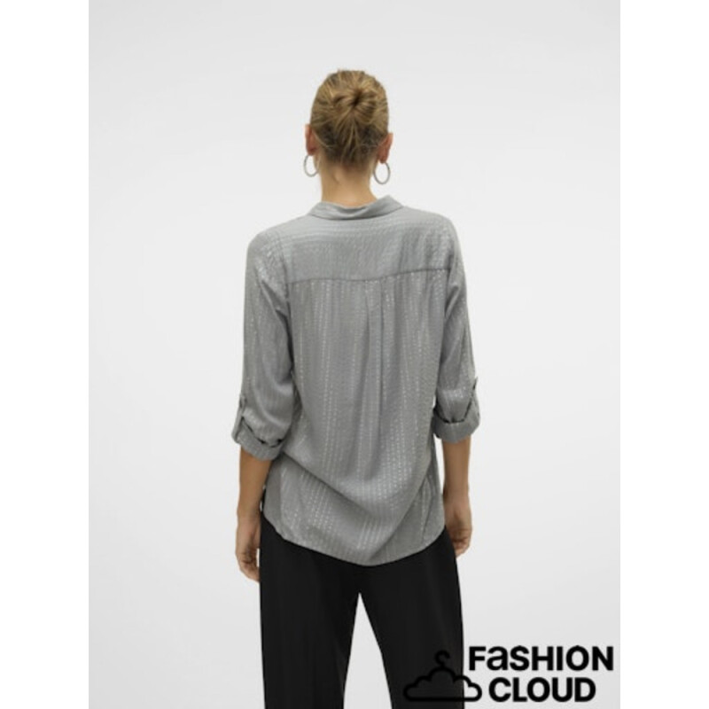 VMBUMPY LS GLITTER SHIRT WVN GA NOOS CORE-12 1 Griffin/Stripes Silver