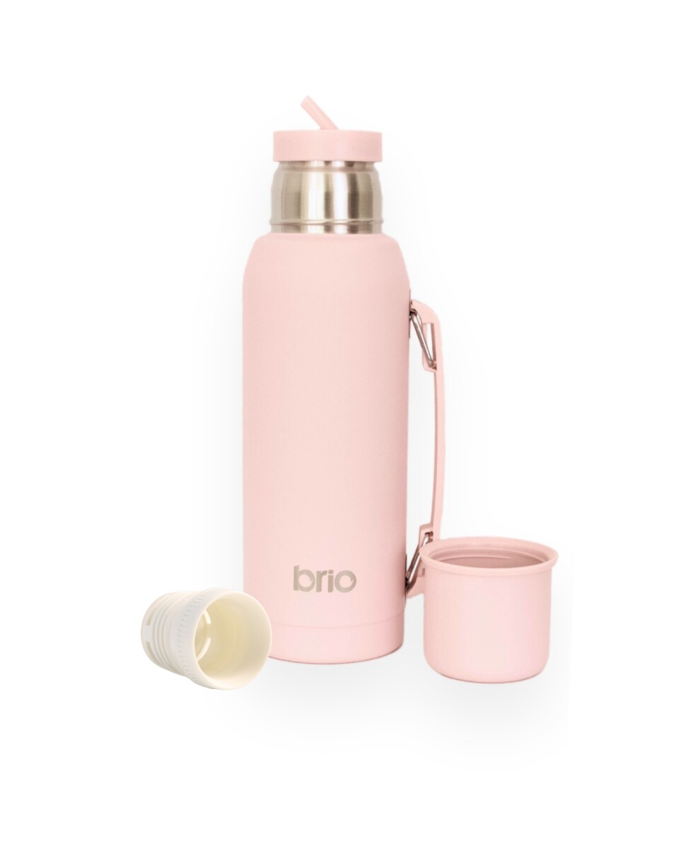 Termo 1 Litro Acero Inox brio Con Pico Cebador - Rosa 