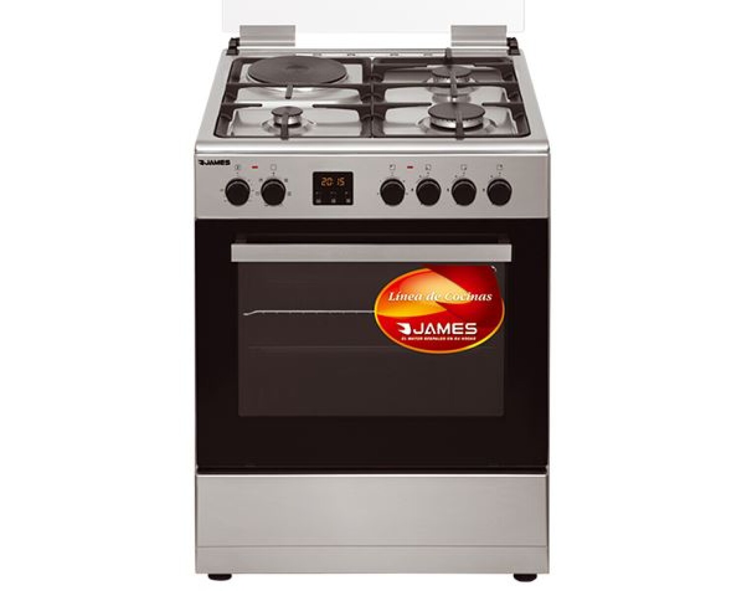 COCINA JAMES C 25 A TKS- 3H 1D Frente A. Inox.Combinada - Sin color 