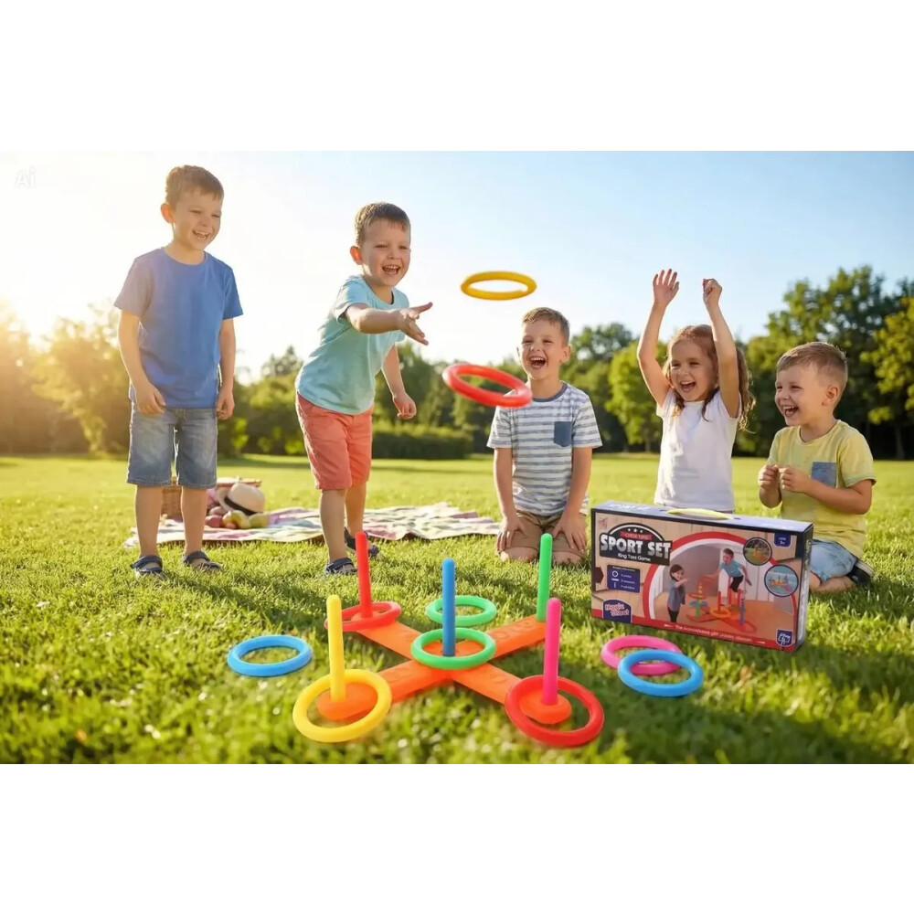 Juego De Aros Para Embocar Sport Set Didáctico Niñ@s Juego De Aros Para Embocar Sport Set Didáctico Niñ@s