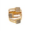 Anillo Tiras -Oro bajo-Piedra Zirconia-AN8216 conpiedra