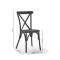 Silla Vienesa de Jardin NEGRO