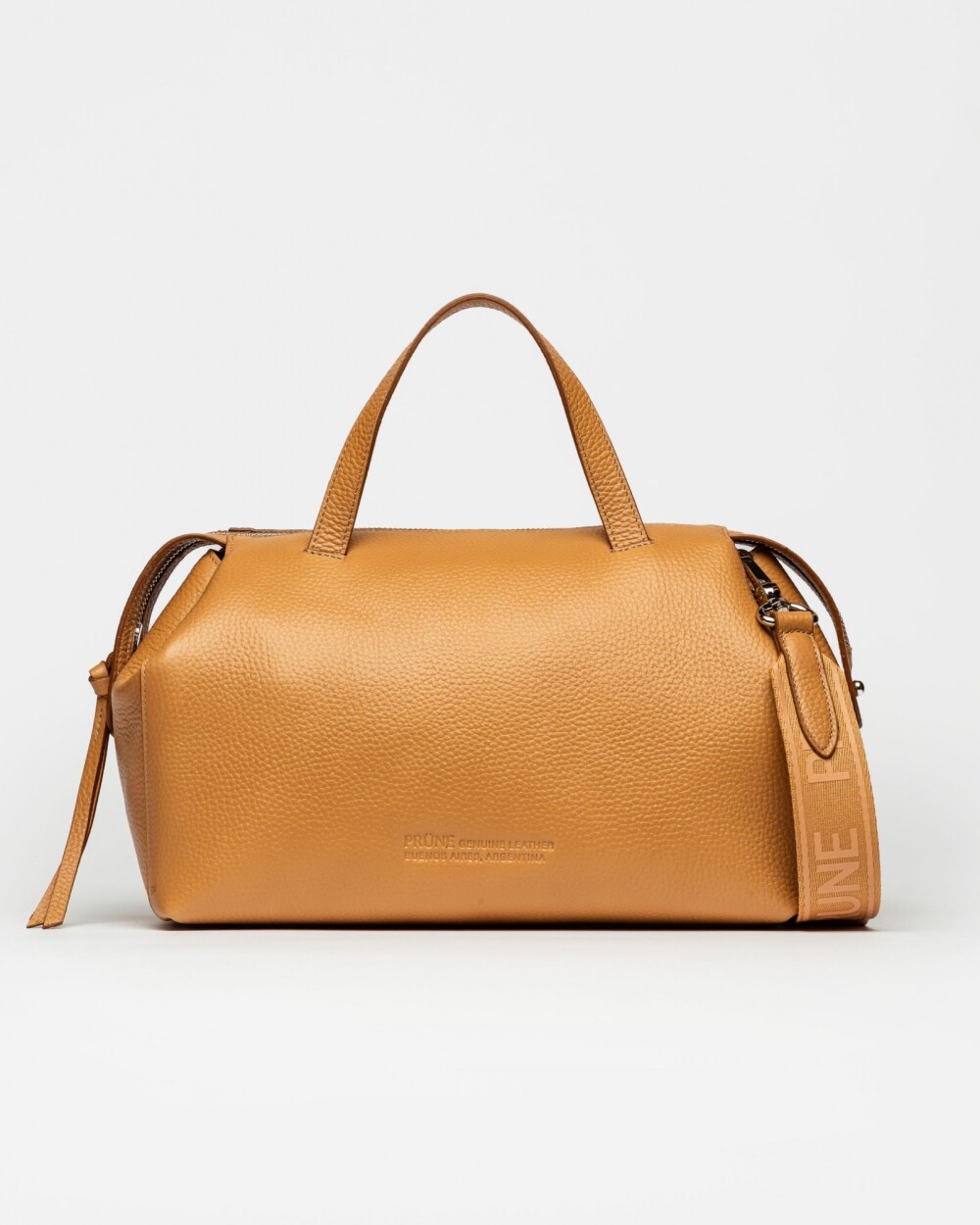 Cartera de mano Resort en cuero graneado Cuoio