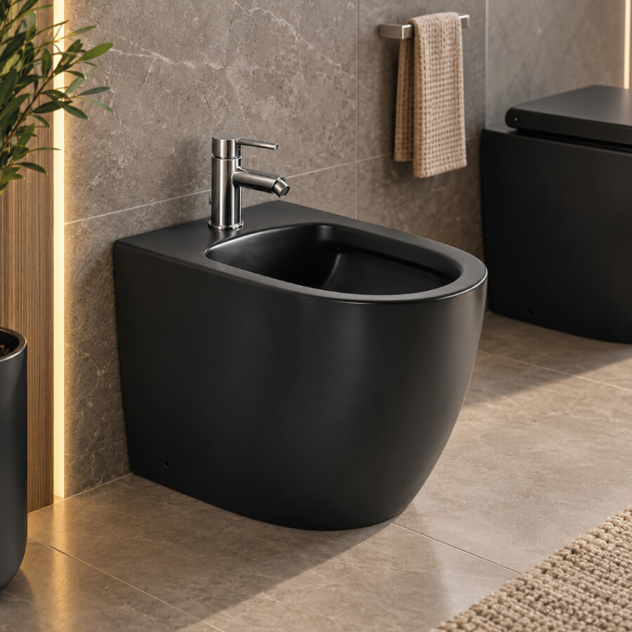 Bidet 1 Agujero Nantes Negro Bidet 1 Agujero Nantes Negro