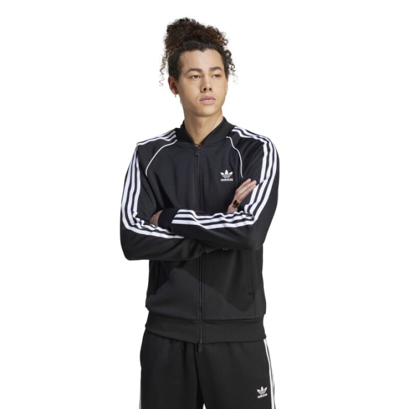 Campera Adidas Adicolor Classics de Hombre - IM4545 Negro-blanco