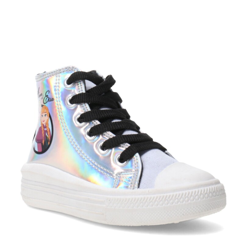 Championes Infantiles Disney Celeste - Plateado - Negro