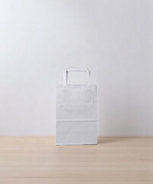 Bolsa lisa acuario 14x08x20 cm BLANCO