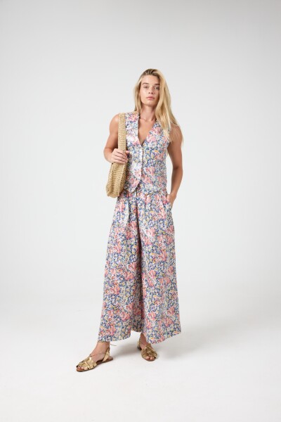 PANTALON SABI LINO METALIZADO Estampado