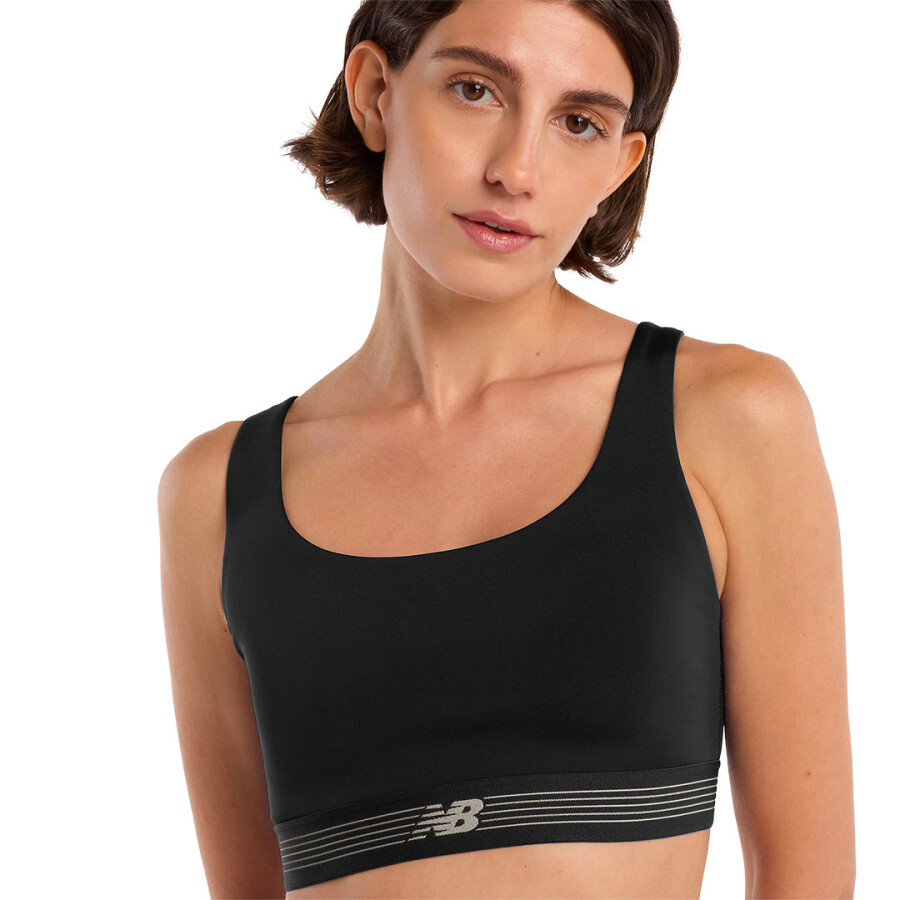 Top de Mujer New Balance Training Bra Negro
