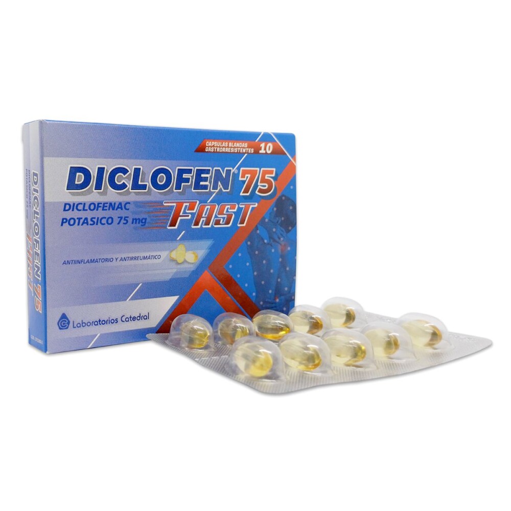 DICLOFEN 75 FAST CAJA X 10 CAPS BLANDAS  única
