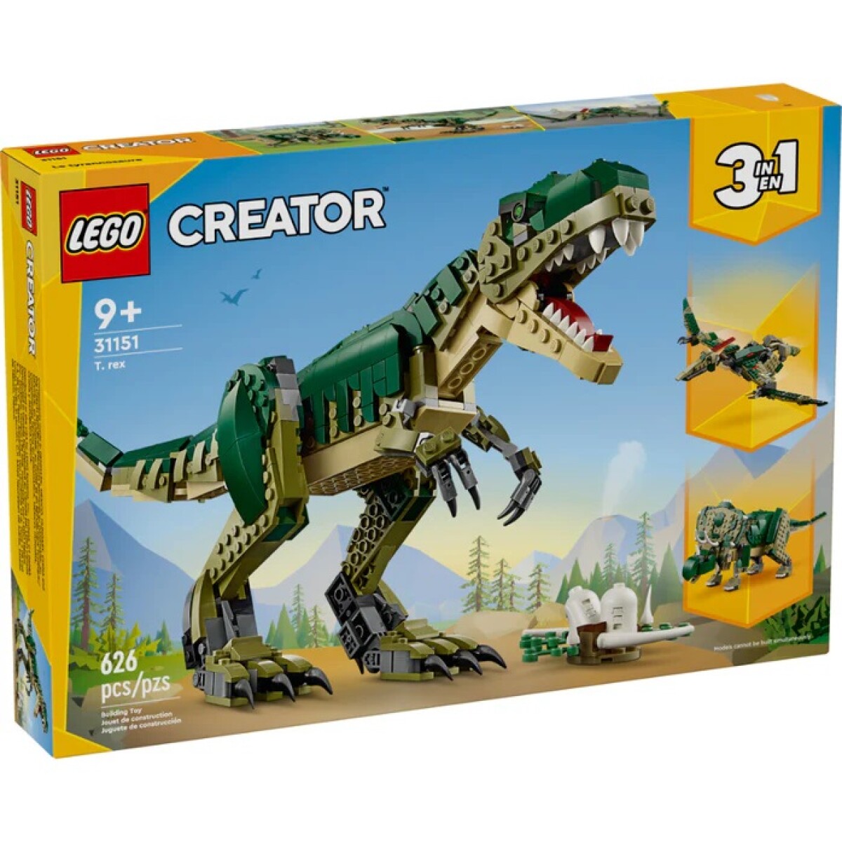Creator 3 en 1 T-rex 