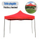 Gazebo Plegable Toldo Super Reforzado 2x2x2 Filtro Uv 15KG Rojo