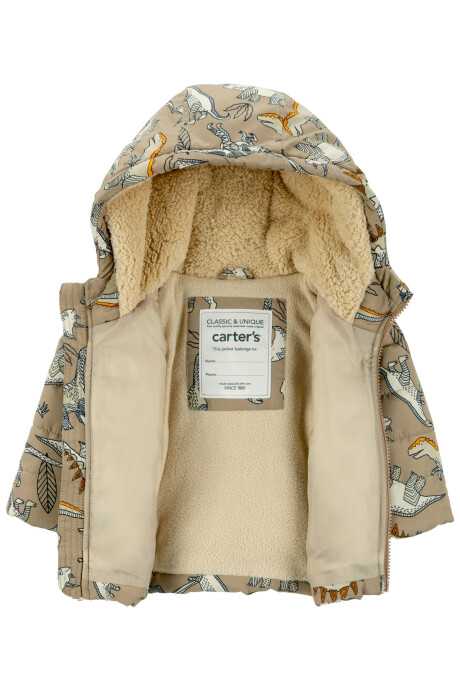 Campera resistente al agua, diseño dinos Sin color