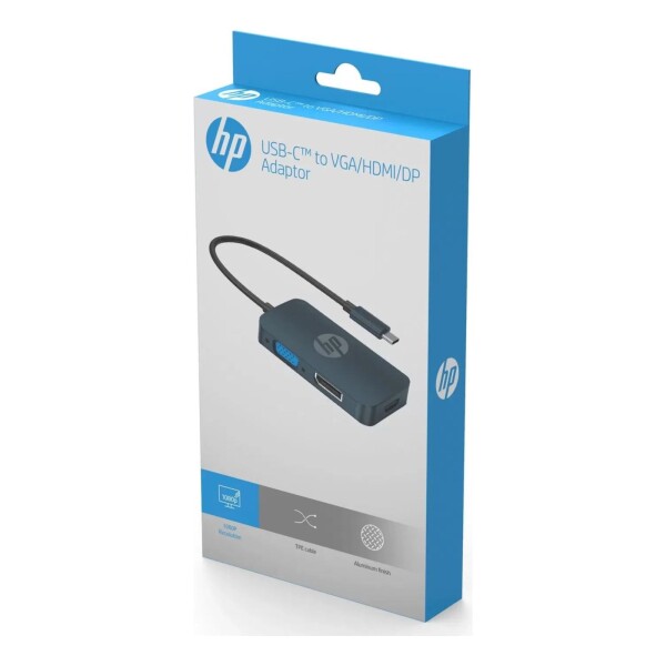 Adaptador Conversor Usb Tipo C A Hdmi Vga Dp Hp Dhc-ct200 Adaptador Conversor Usb Tipo C A Hdmi Vga Dp Hp Dhc-ct200