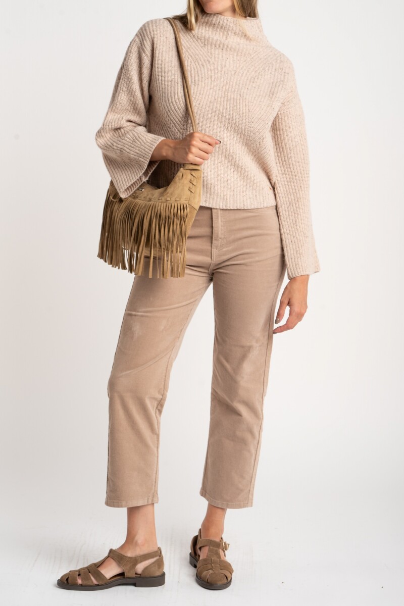 Polera Lana Beige Meñange