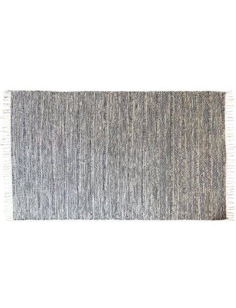 ALFOMBRA 69X114CM JASPEADO FLECOS NATURAL Y NAVY ALFOMBRA 69X114CM JASPEADO FLECOS NATURAL Y NAVY