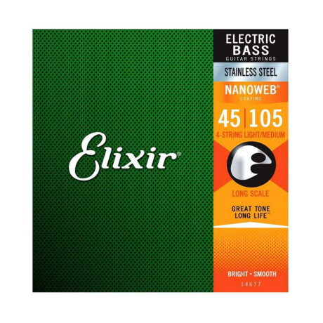 Encordado Bajo Elixir Stainless Steel Long Scale 45-105