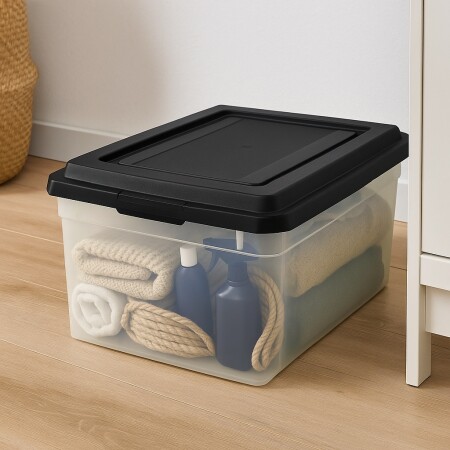 CAJA ORGANIZADORA APILABLE 54 LITROS Sin color