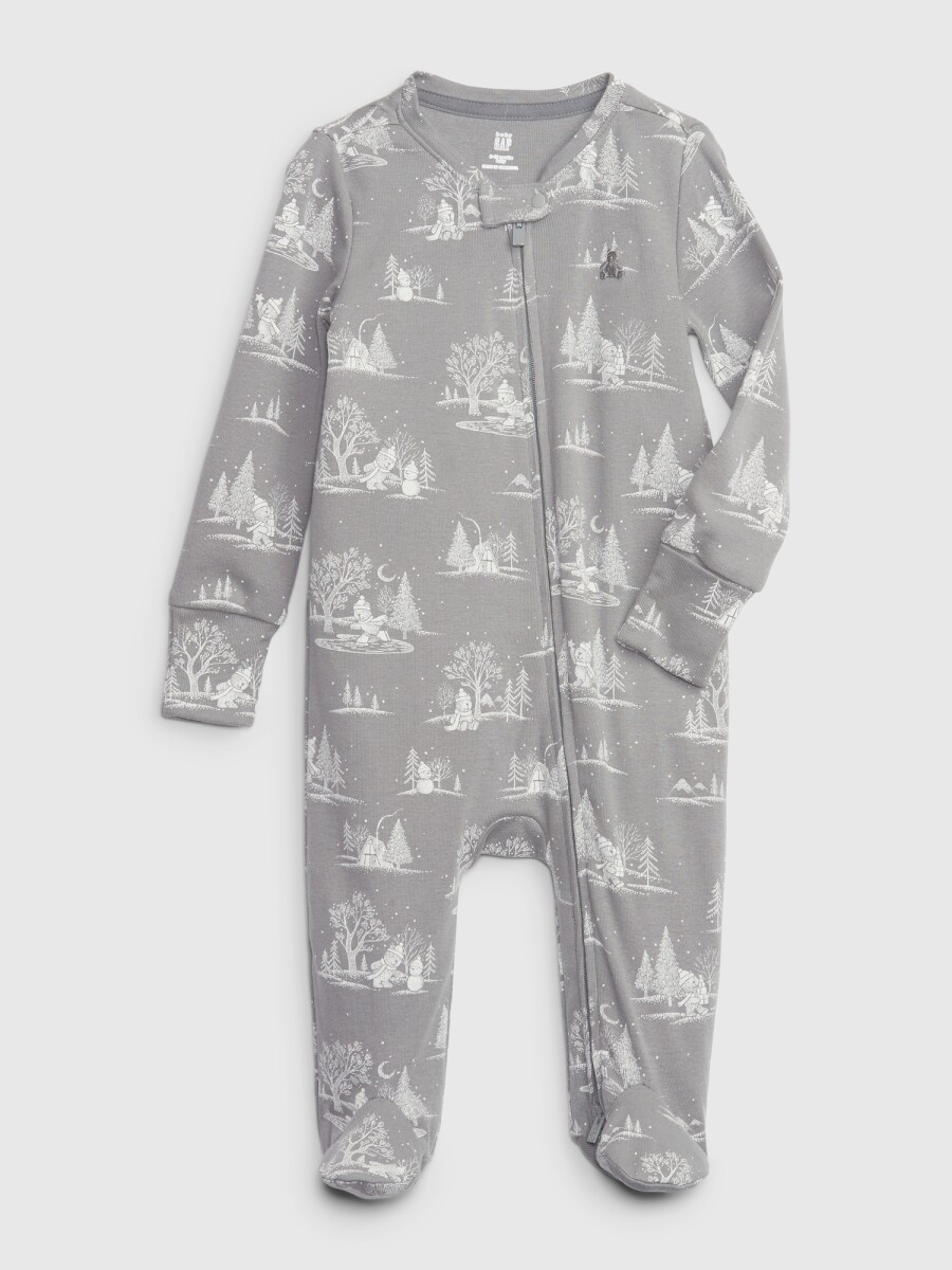 Pijama Con Cierre Bebè - Pilot Grey 