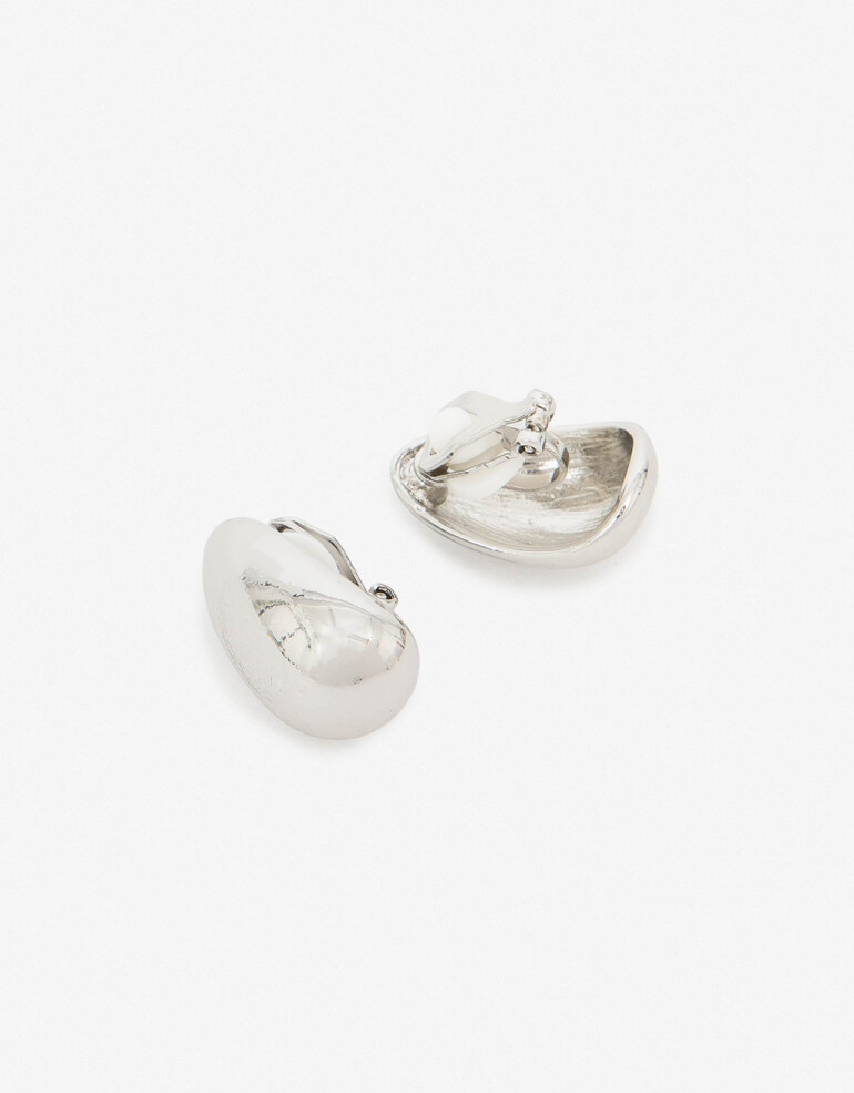 Aros Clips Metal Aros Clips De Metal Bold - Plateado Rodio