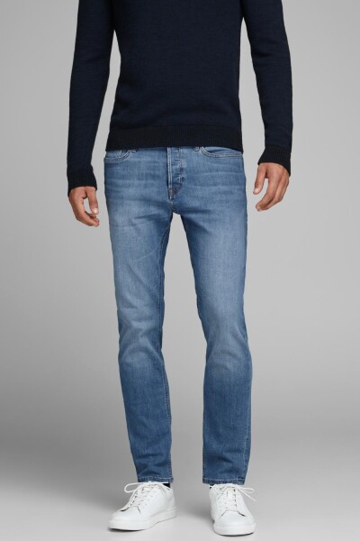 Jeans Slim fit con lavado conservador Blue Denim