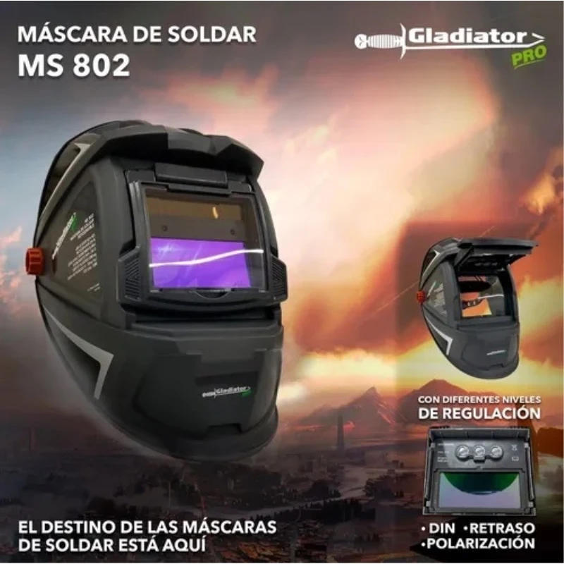 Mascara De Soldar Fotosensible Gladiator (ms802) Mascara De Soldar Fotosensible Gladiator (ms802)