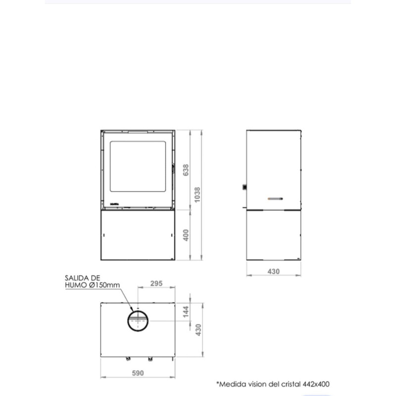 Calefactor Tría 9.5 KW Magna Calefactor Tría 9.5 KW Magna