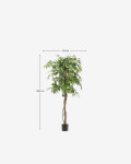 Árbol artificial Ficus con maceta negra 180 cm Árbol artificial Ficus con maceta negra 180 cm