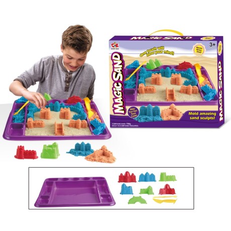 Juego moldes castillos con arena kinética 882104 001