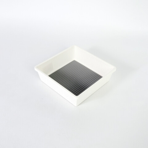 BANDEJA CUADRADA PLAST BLANCO 17X17X5CM Unica