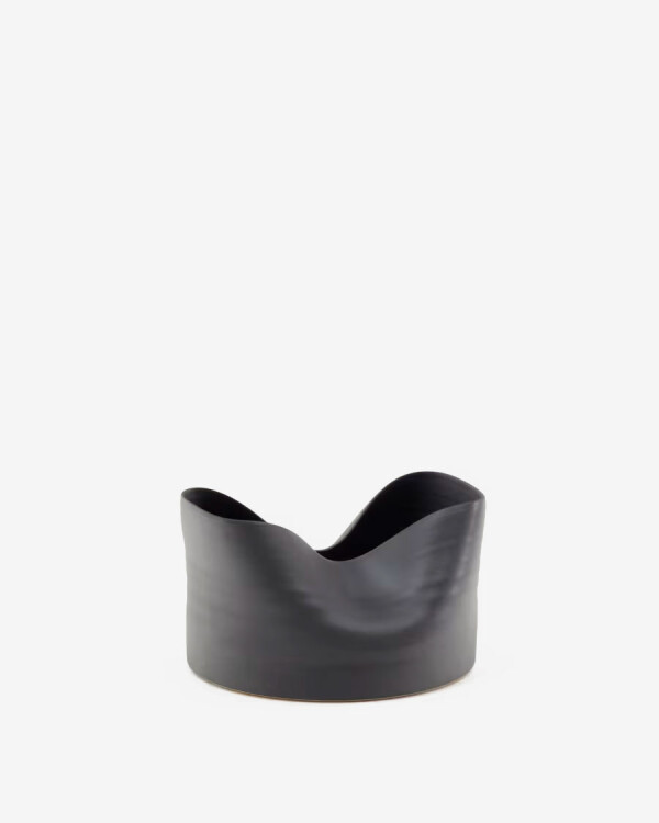 Jarrón Sibel de cerámica negro 26 cm Jarrón Sibel de cerámica negro 26 cm