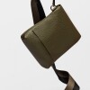 Mini Bag Olivia En Cuero Graneado Verde