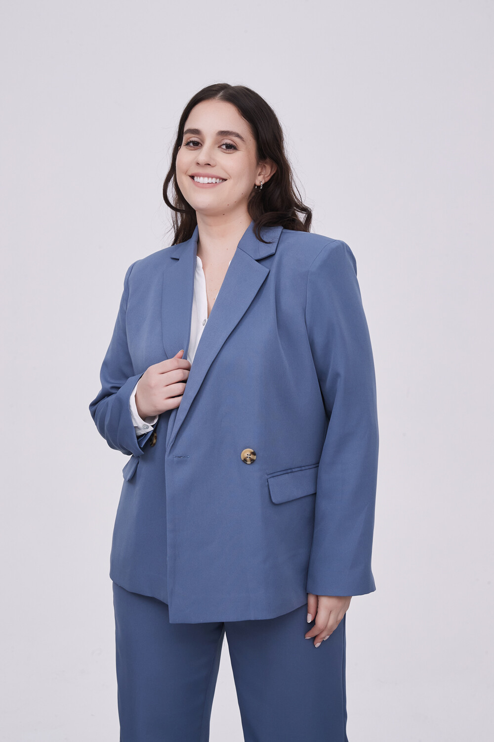 Blazer Sanflore Azul Piedra