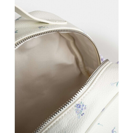 Mochila Solapa Flores Estampado Flores