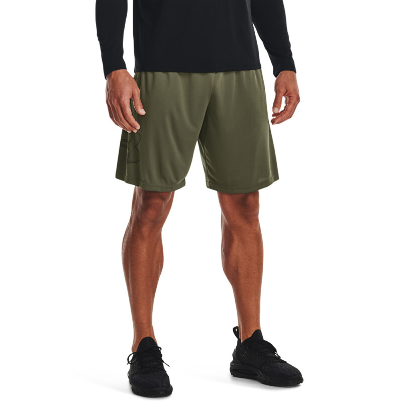 UA TECH GRAPHIC SHORT-BLU GRN-390