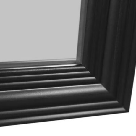 Espejo rectangular de pared simil madera Negro