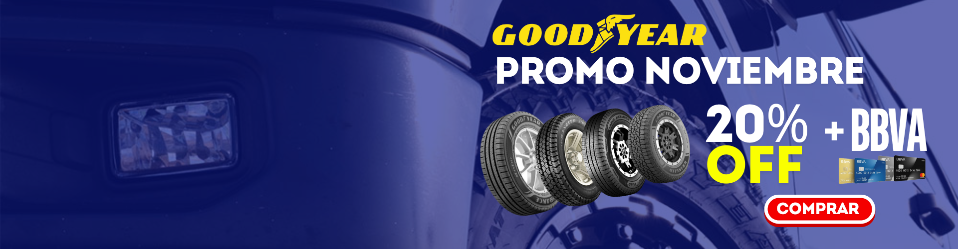 20% OFF Goodyear Noviembre