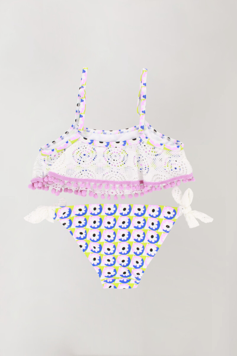 Bikini bailarina 6-16 a Retro flower