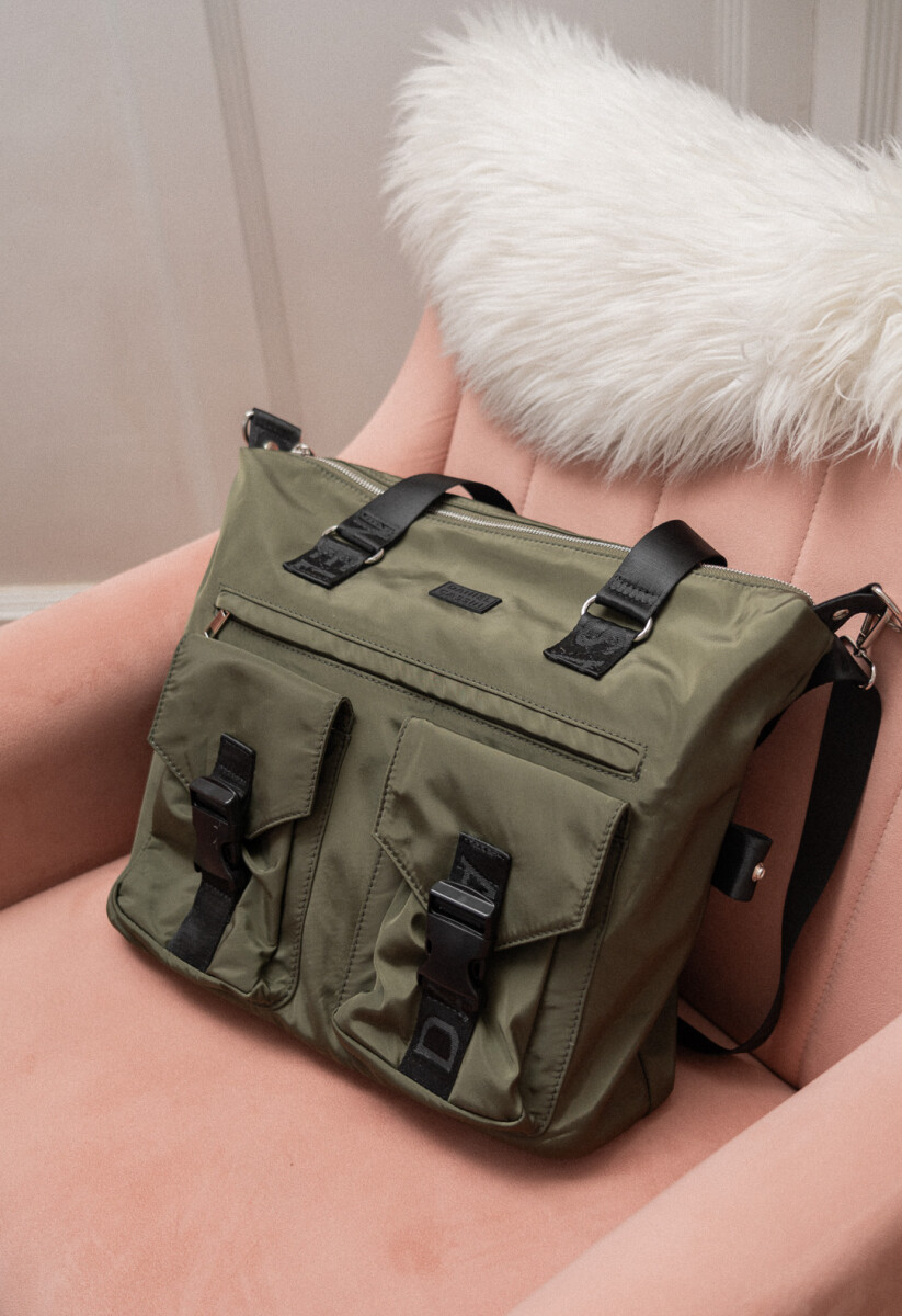 CARTERA MERCATO - Verde Militar 