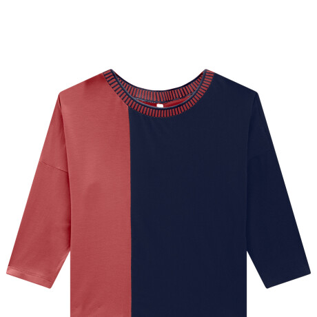 Blusa Crop en Línea Recta Rojo