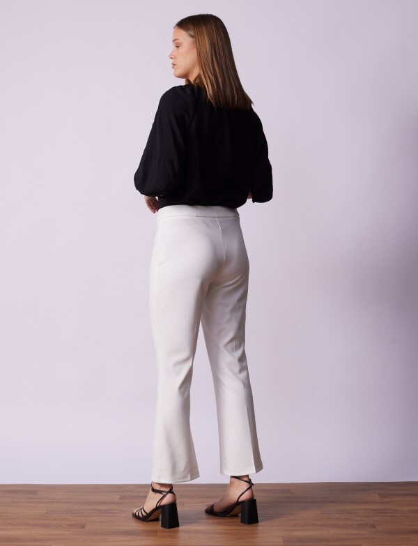 Pantalon Botones BLANCO